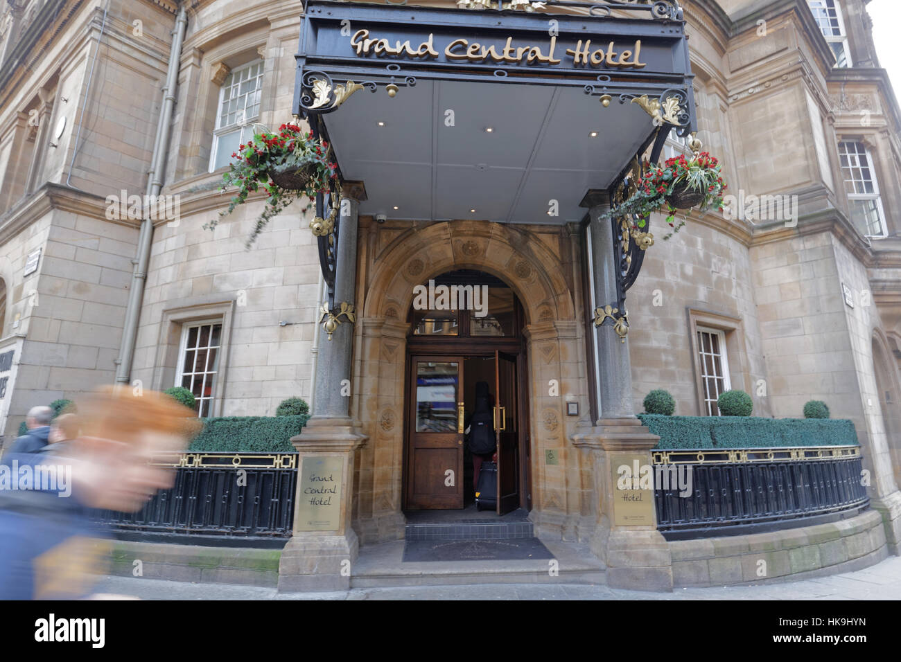 Grand Central Hotel Glasgow station entrance motel Stock Photo