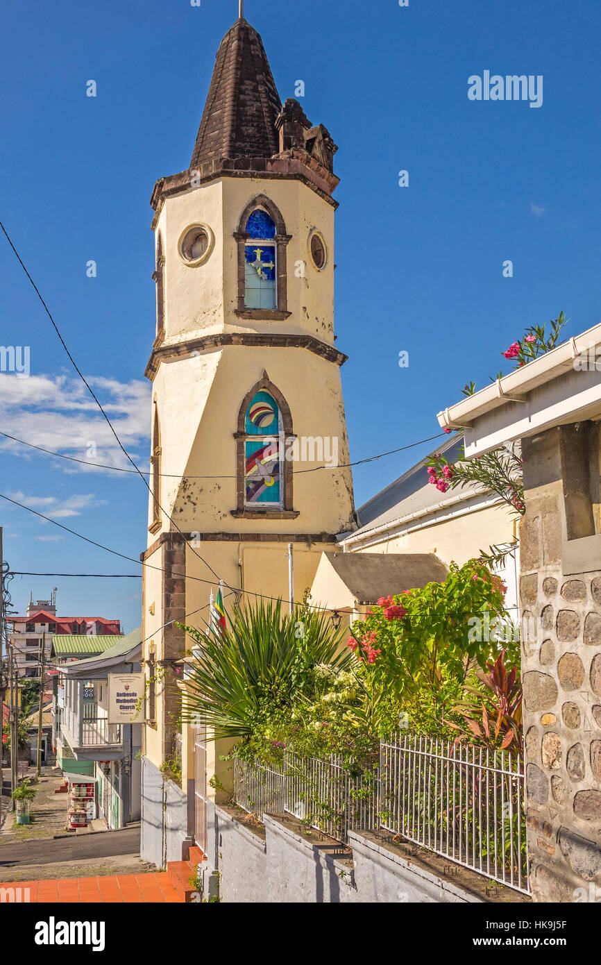 Bethesda Methodist Church  Roseau Dominica West Indies Stock Photo