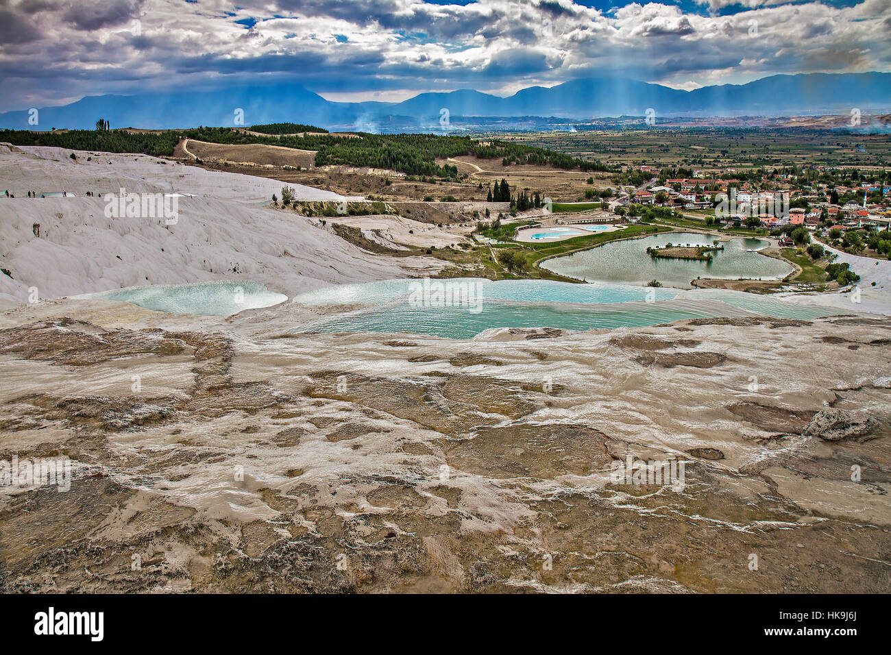 Limestone Terraces and Pools At Pamukkale Turkey Stock Photo Alamy