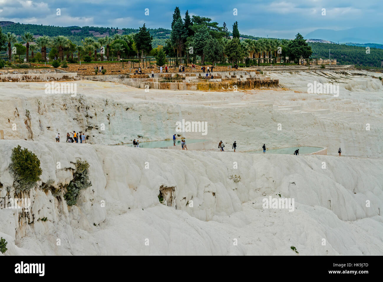 Limestone Terraces At Pamukkale Turkey Stock Photo Alamy