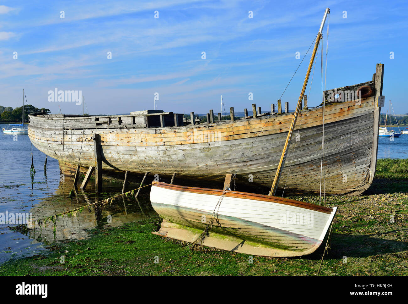 Old boat hull hi-res stock photography and images - Alamy