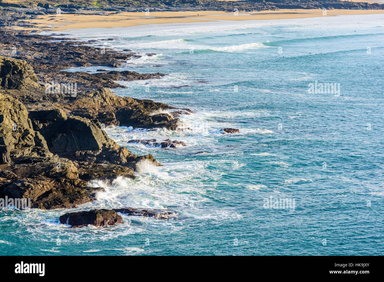 Treviso head, Cornwall, England Stock Photo - Alamy