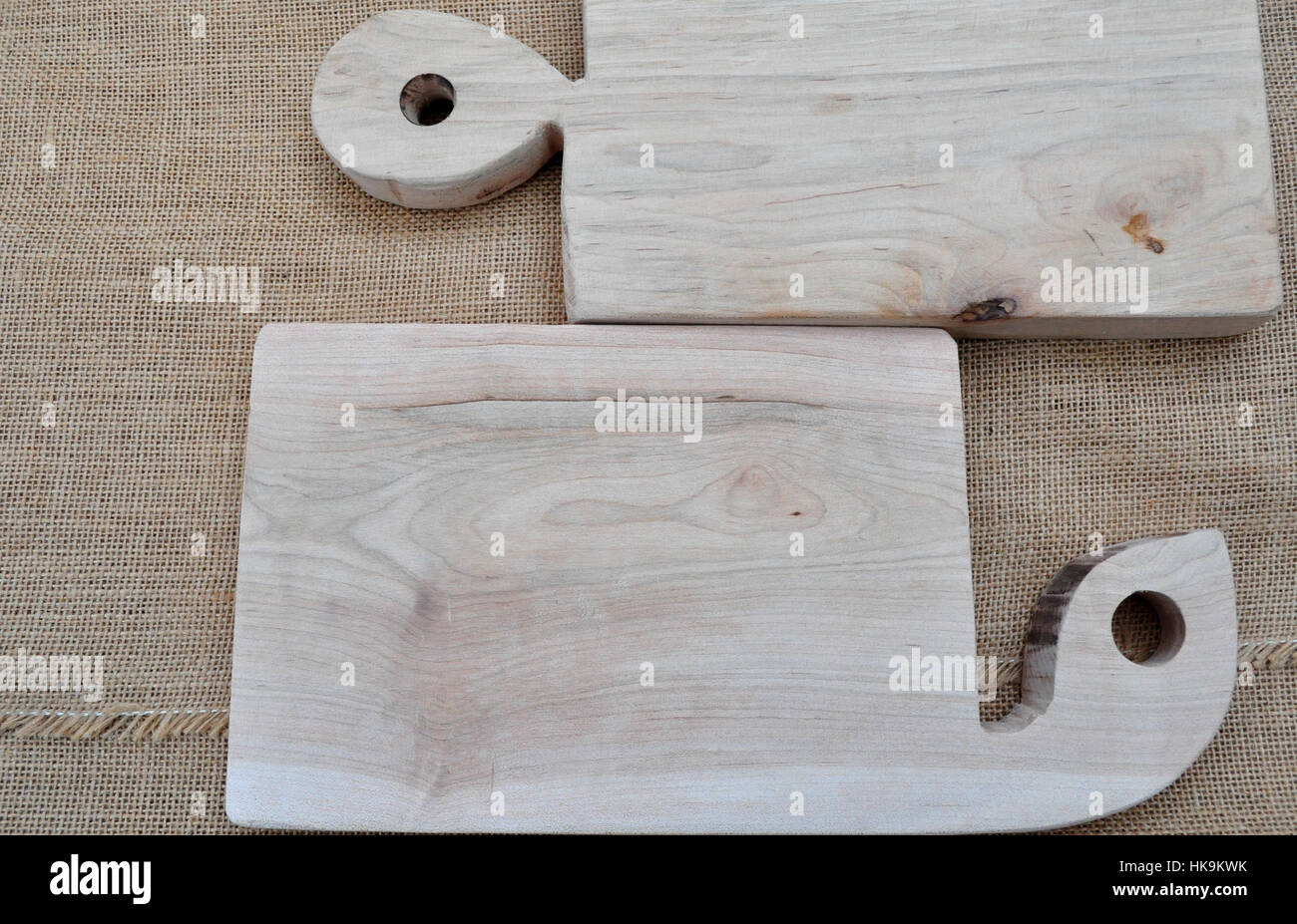 Cutting boards of kitchen, handmade Stock Photo Alamy
