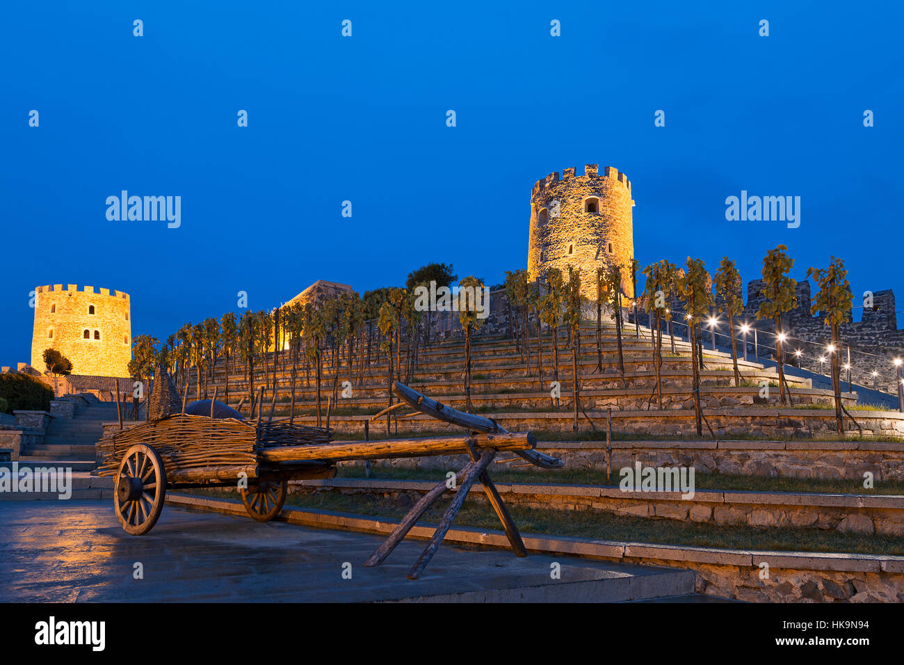 Rabati Castle at the twilight, in Akhaltsikhe, Georgia Stock Photo