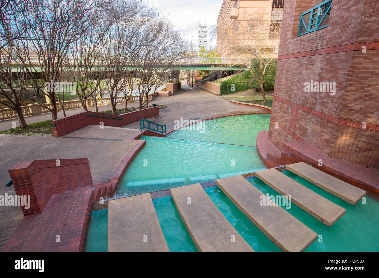 Waterfall in Sesquicentennial park Houston, Texas Stock Photo Alamy