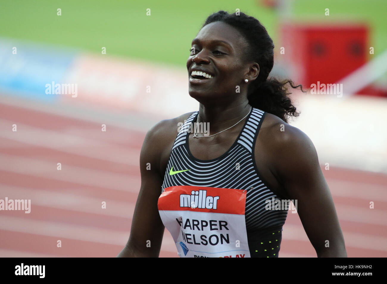 Famous female athlete running track hi-res stock photography and