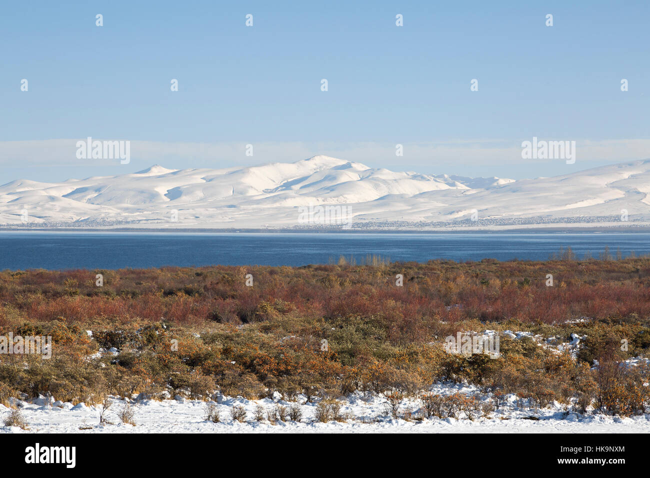 Lake Sevan in Armenia Stock Photo