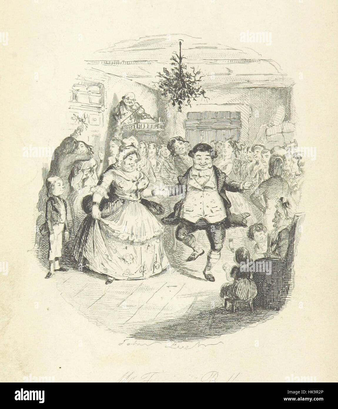 Christmas Books ... With illustrations by Sir Edwin Landseer, R.A., Maclise, R.A., Stanfield, R.A., F. Stone, Doyle, Leech, and Tenniel Image taken from page 8 of 'Christmas Stock Photo