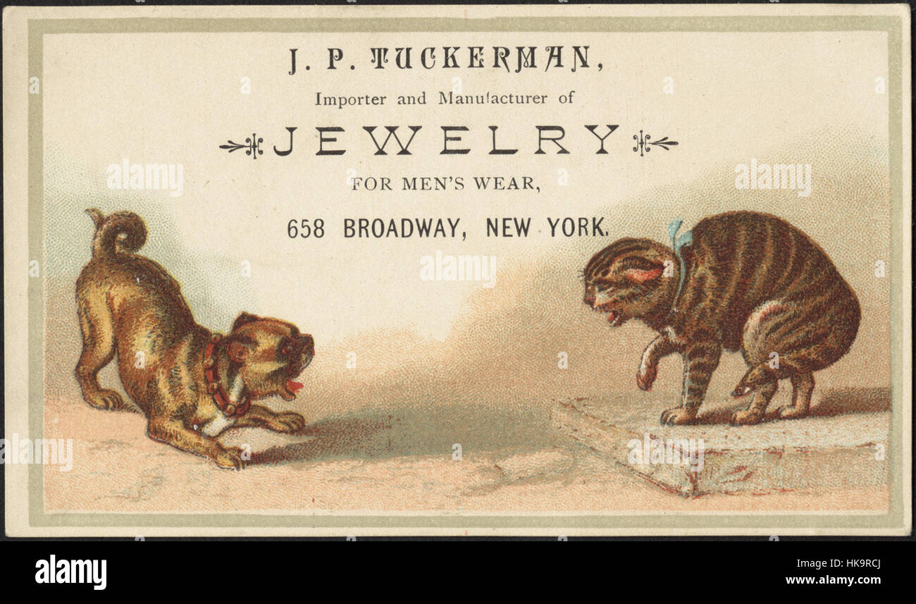 J. P. Tuckerman, importer and manufacturer of jewelry for men's wear, 658 Broadway, New York Stock Photo