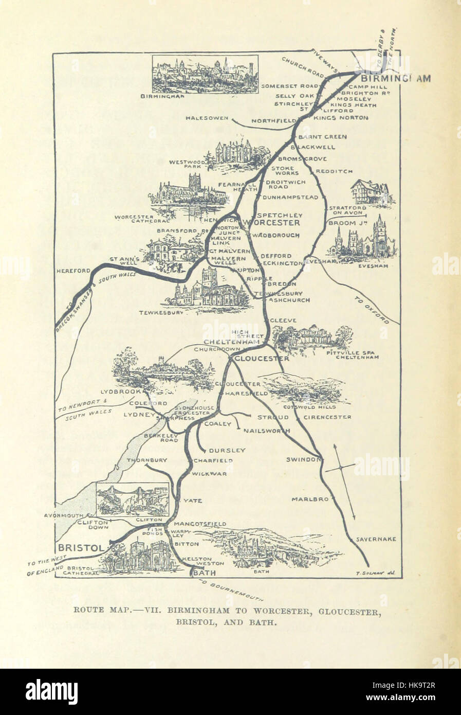 ca. 1900 map of the Colorado Midland Railway, unfortunately cropped at the  edges . circa 1900 337 Colorado Midland Railway map Stock Photo - Alamy