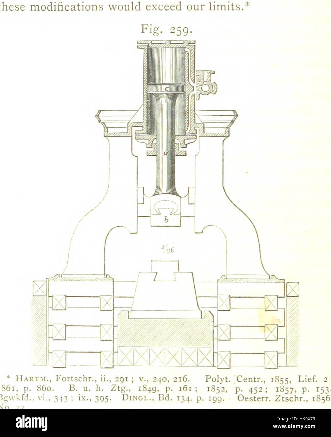 A practical Treatise on Metallurgy, adapted from the last German edition of Professor K.'s Metallurgy, by W. Crookes and E. Röhrig ... Illustrated, etc Image taken from page 850 of 'A practical Stock Photo