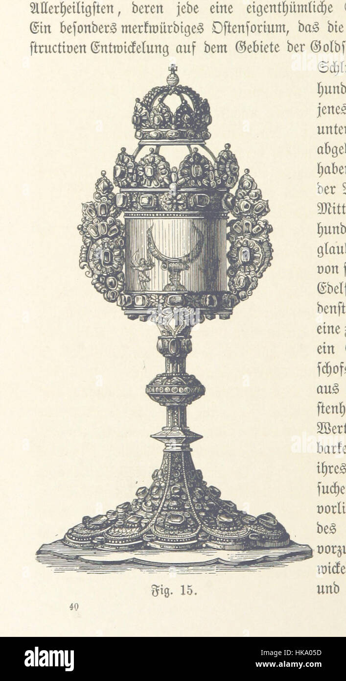 Der Kunst- und Reliquienschatz des Kölner Domes, mit vielen Holzschnitten erläutert und mit beschreibendem Text versehen von ... F. Bock Image taken from page 90 of 'Der Kunst- und Rel Stock Photo