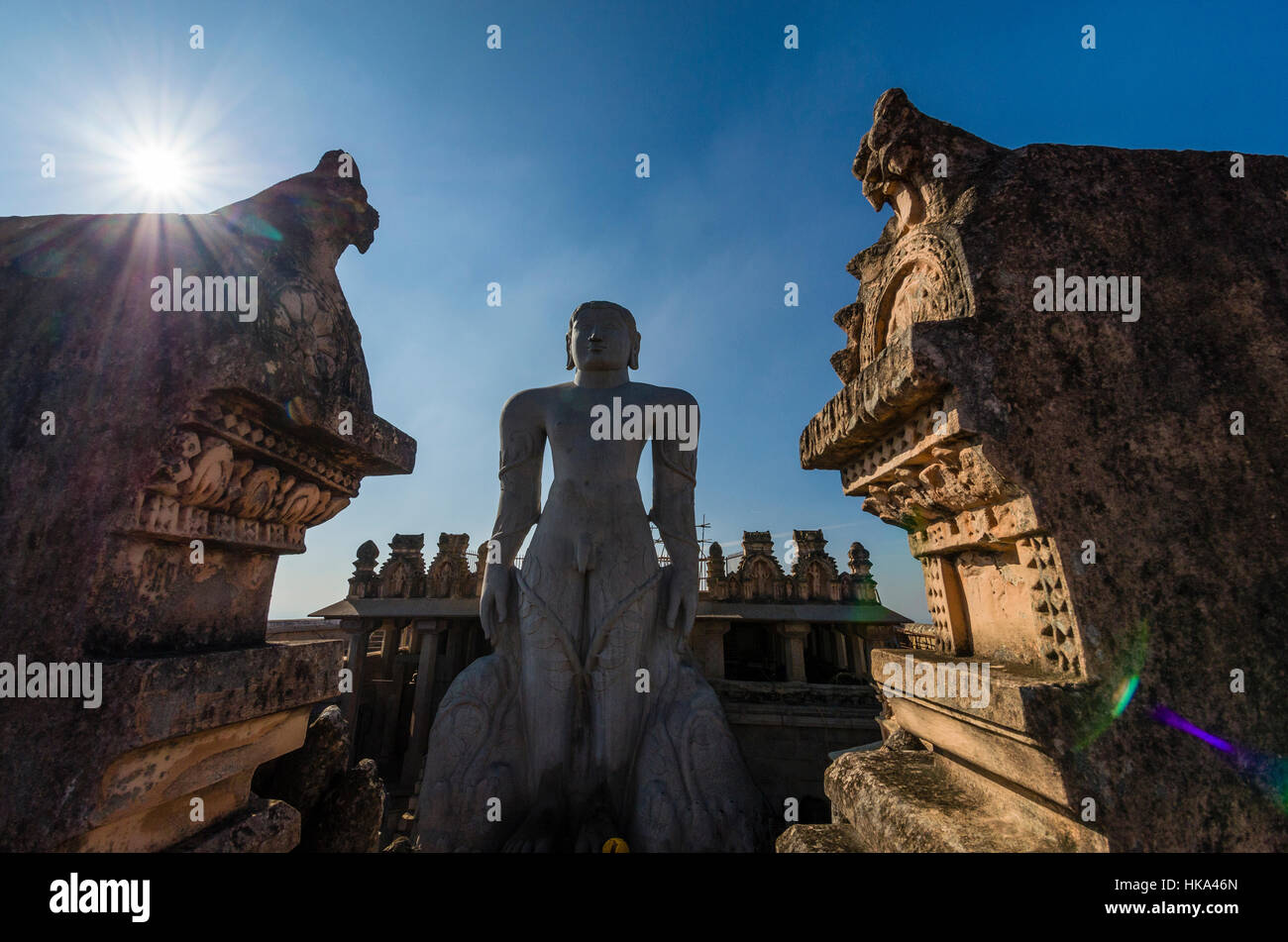 Gomateshwara, the tallest monolithic statue in the world, dedicated to