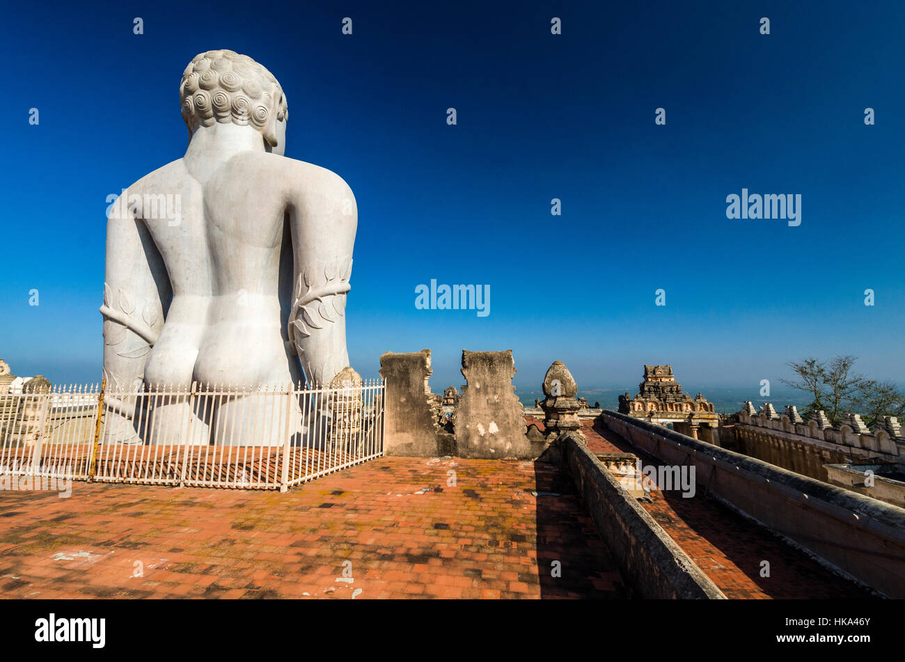 Gomateshwara, the tallest monolithic statue in the world, dedicated to