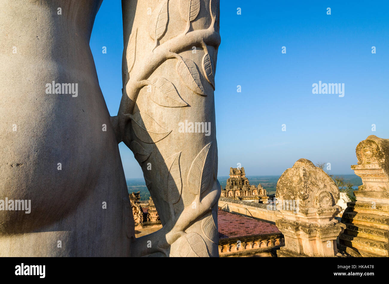 Gomateshwara, the tallest monolithic statue in the world, dedicated to