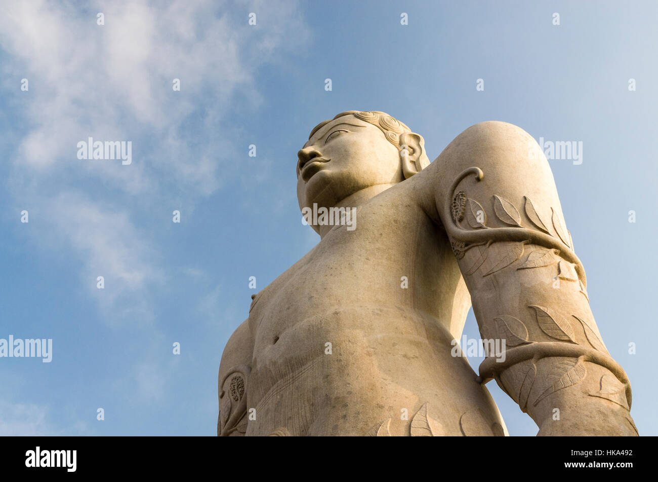 Gomateshwara, the tallest monolithic statue in the world, dedicated to