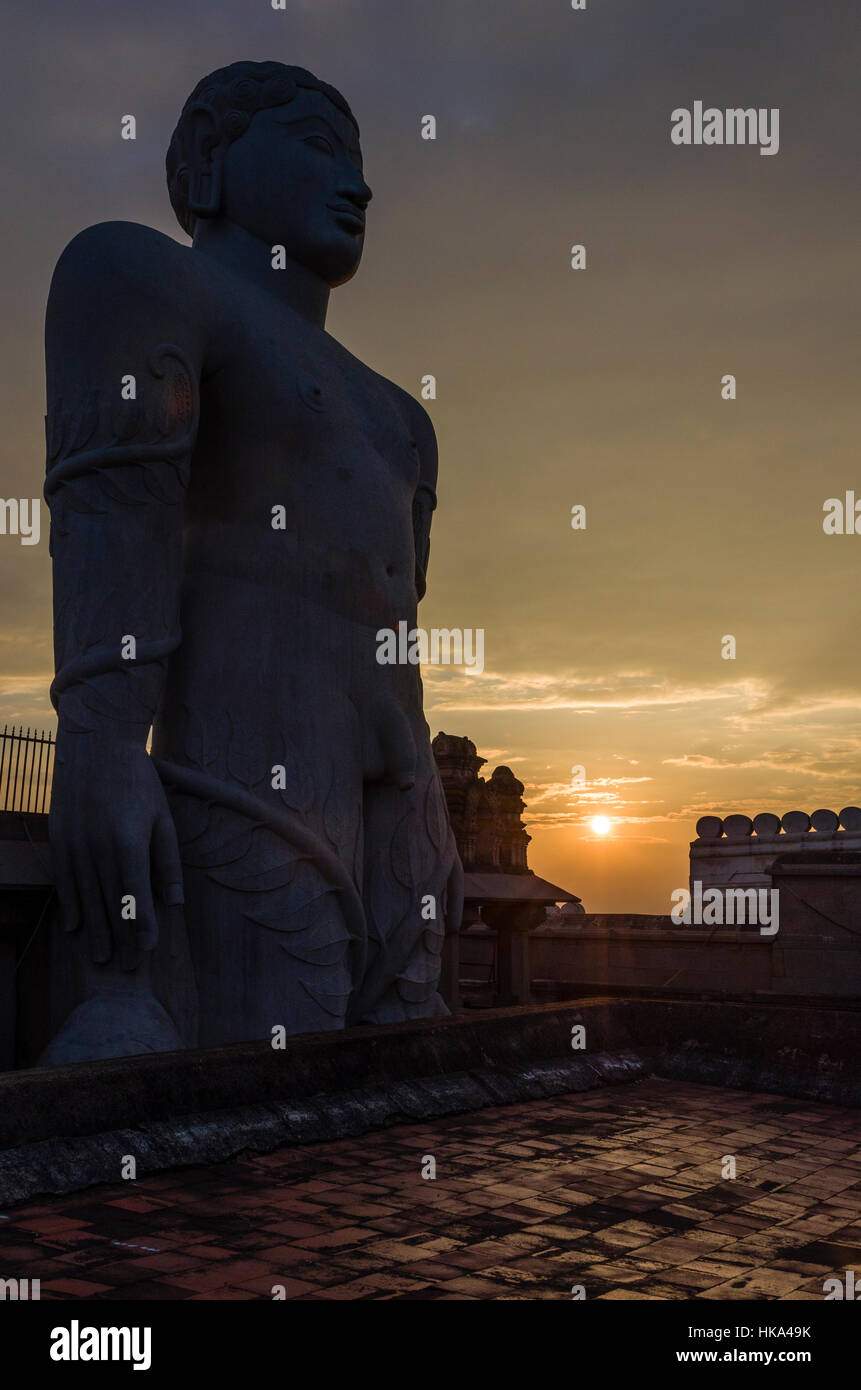 Gomateshwara, the tallest monolithic statue in the world, dedicated to
