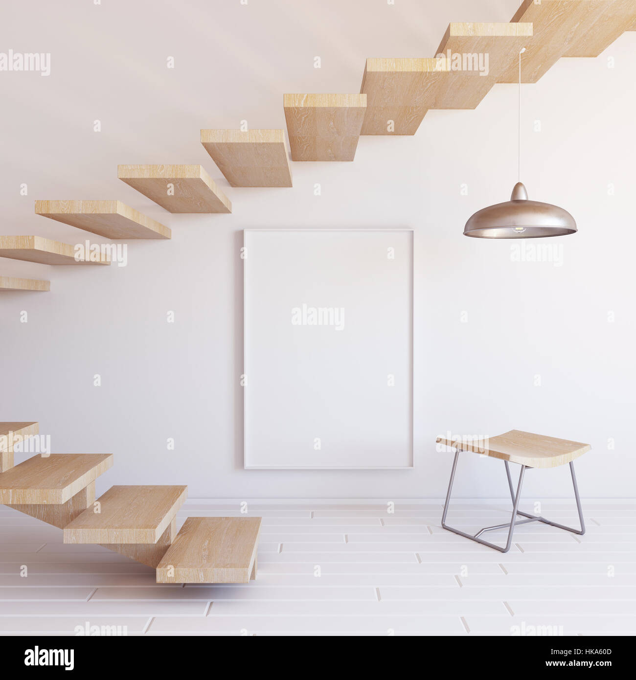 Interior mockup 3d Stock Photo - Alamy