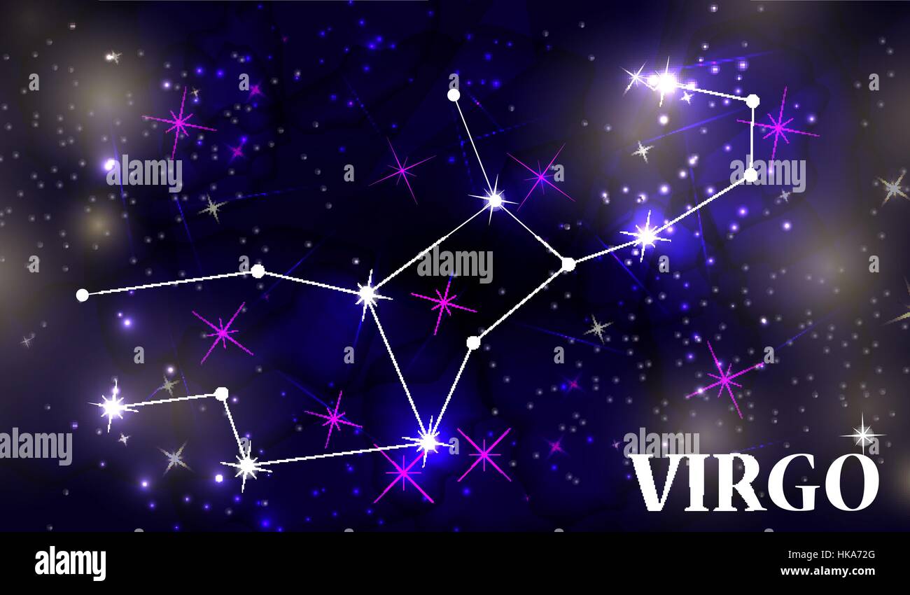 Symbol Virgo Zodiac Sign. Vector Illustration. Stock Vector
