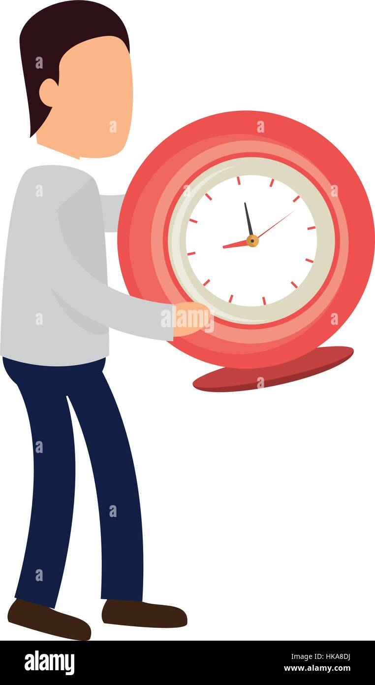 time clock watch icon vector illustration design Stock Vector Image ...