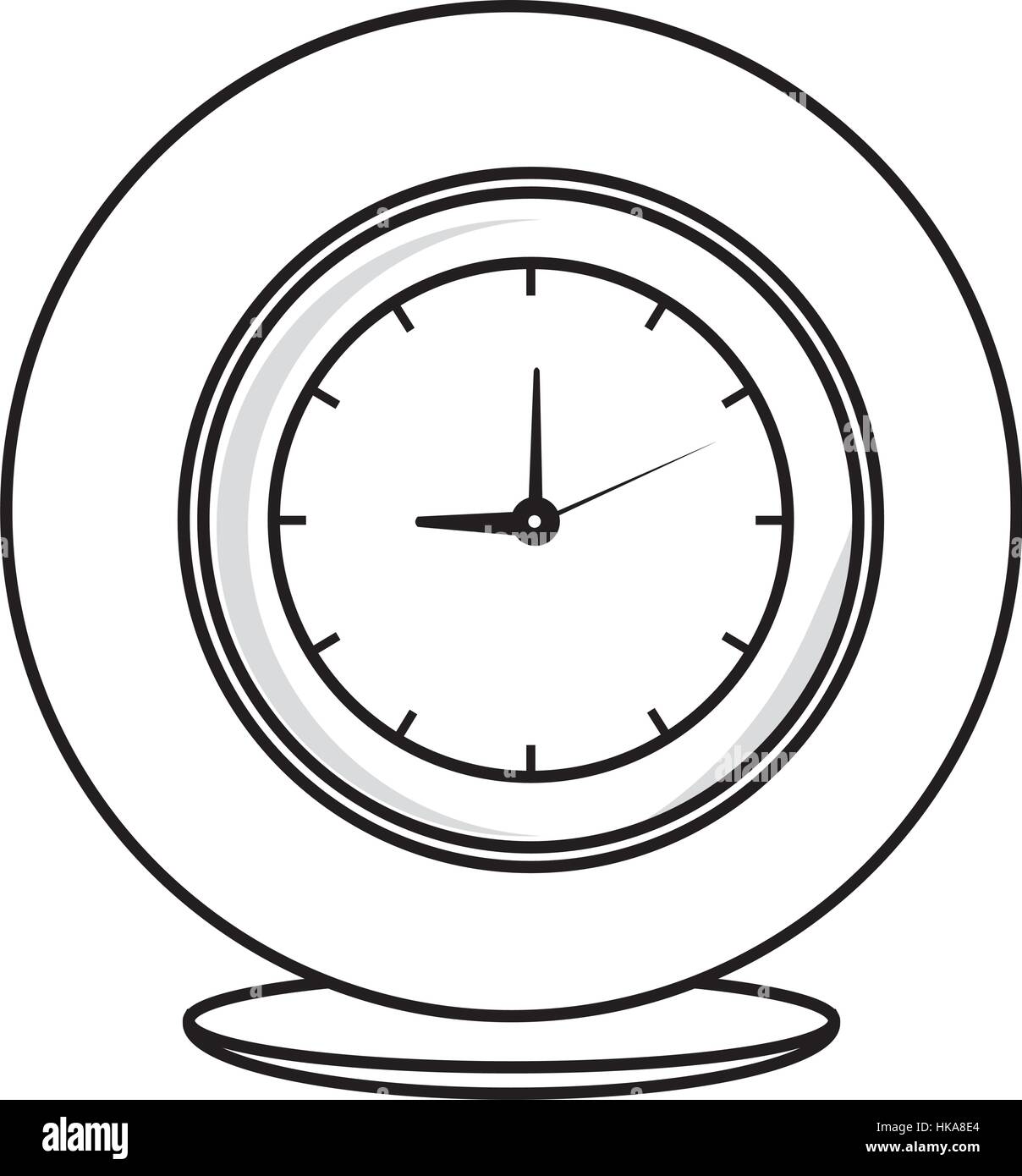 time clock watch icon vector illustration design Stock Vector Image ...