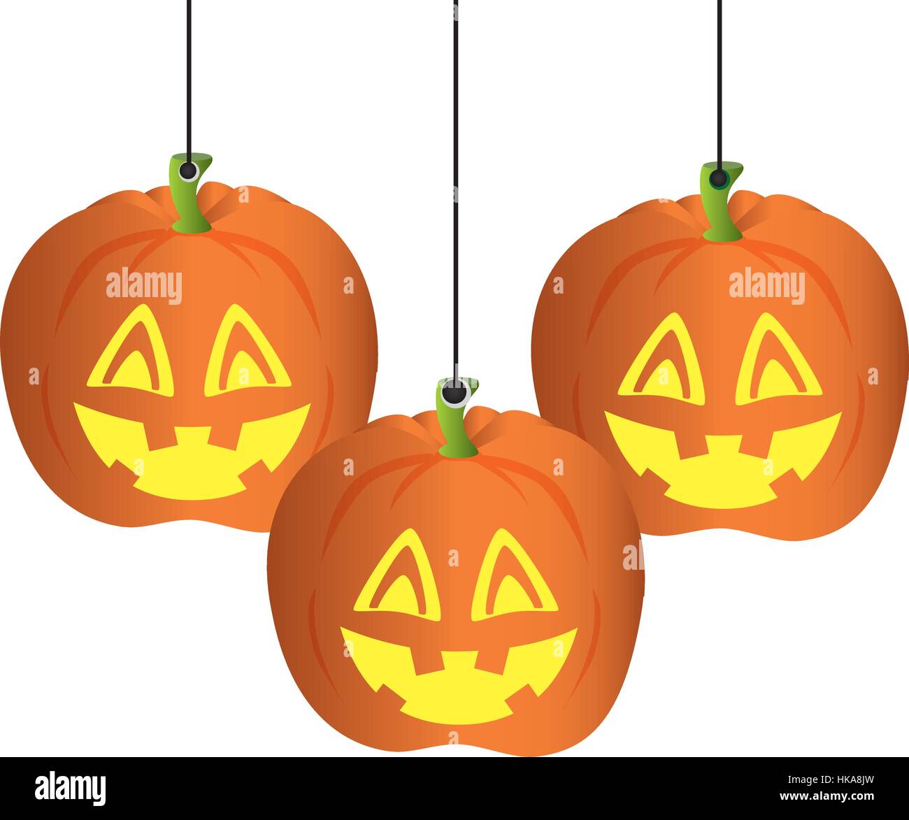 pumpkin halloween card icon vector illustration design Stock Vector ...