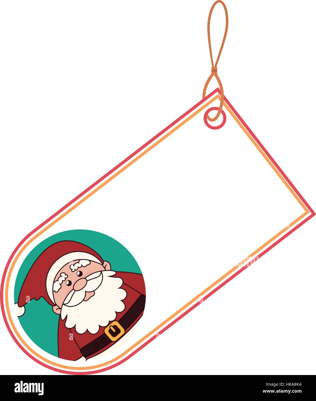 happy merry christmas santa claus card vector illustration design Stock ...
