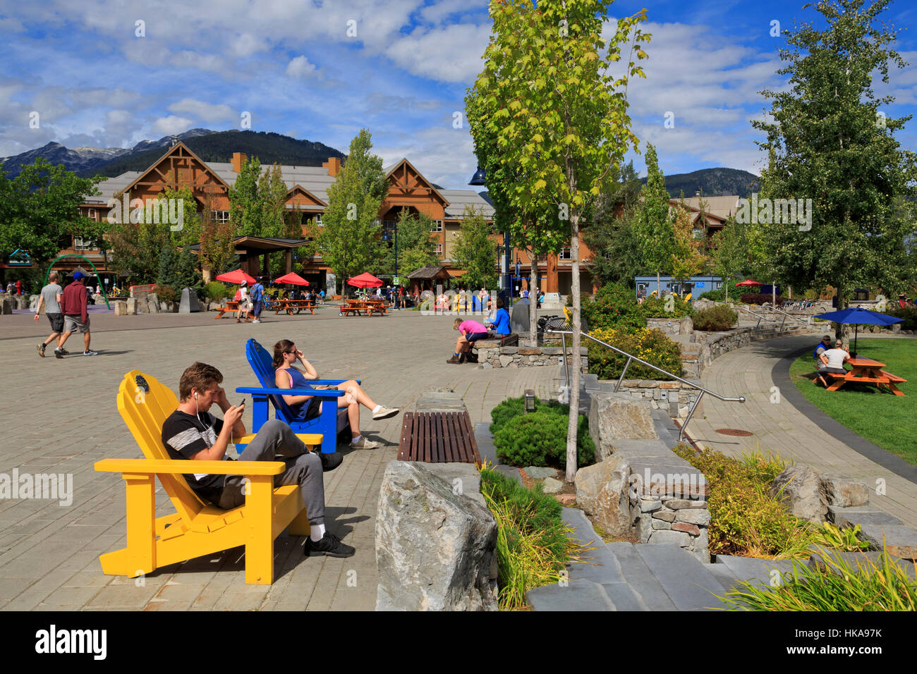 Whistler Village, British Columbia, Canada Stock Photo