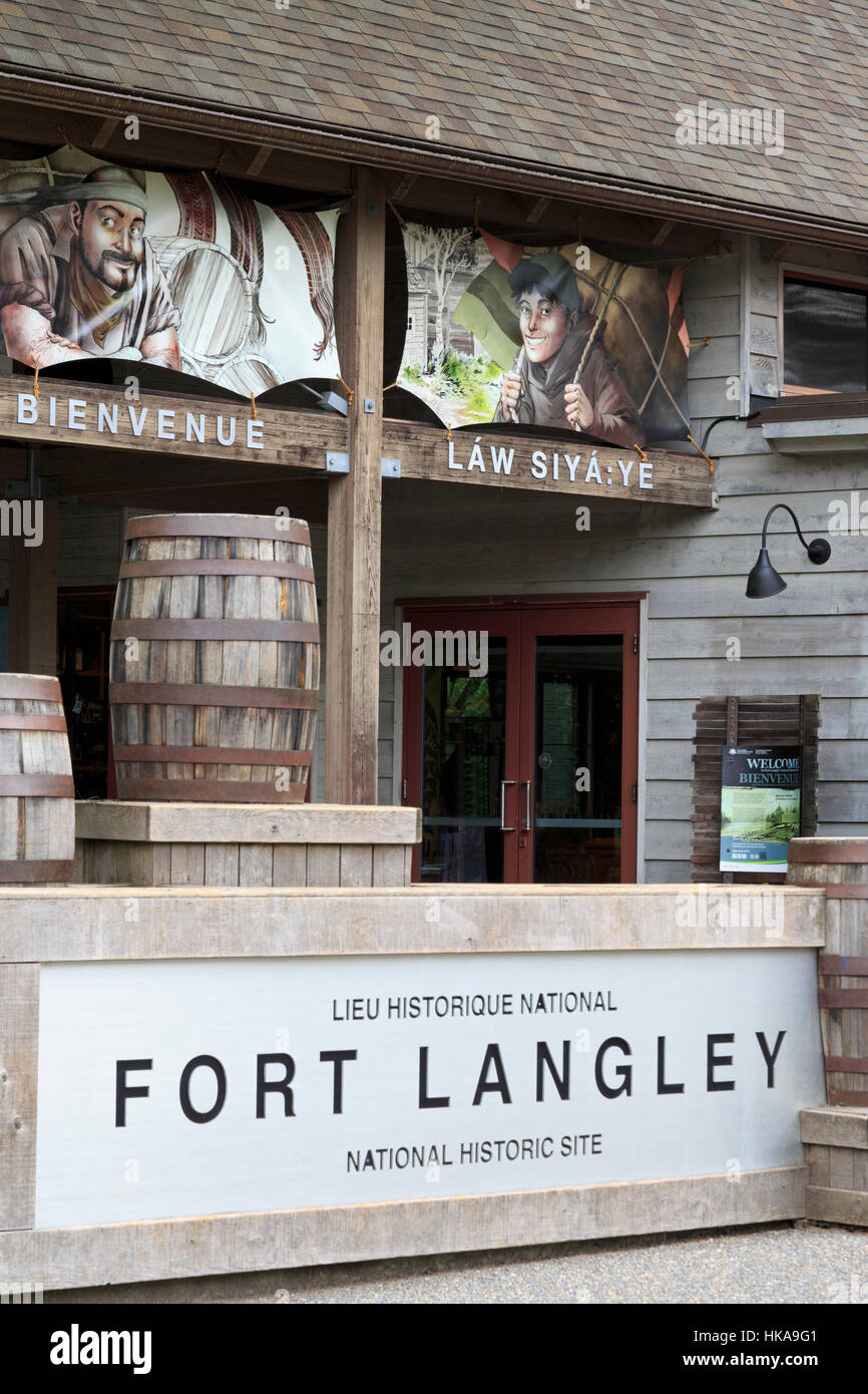 Fort Langley National Historic Site, Fort Langley, Vancouver region, British Columbia, Canada Stock Photo