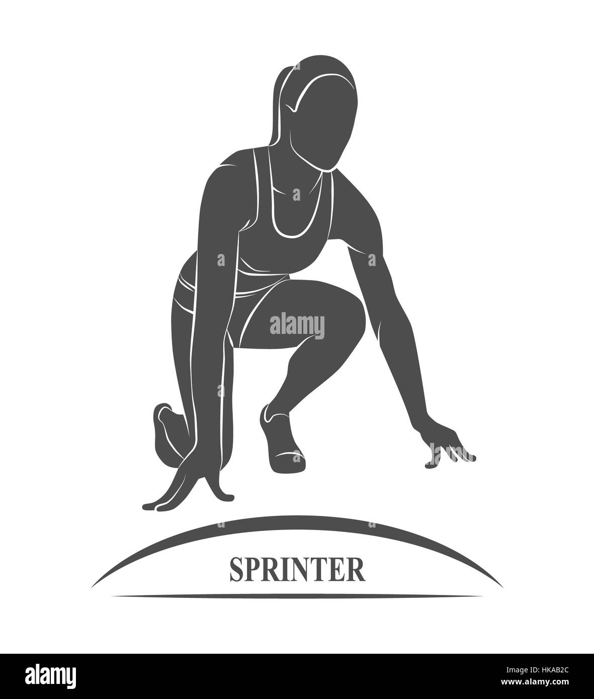 Sprinter training Cut Out Stock Images & Pictures - Alamy