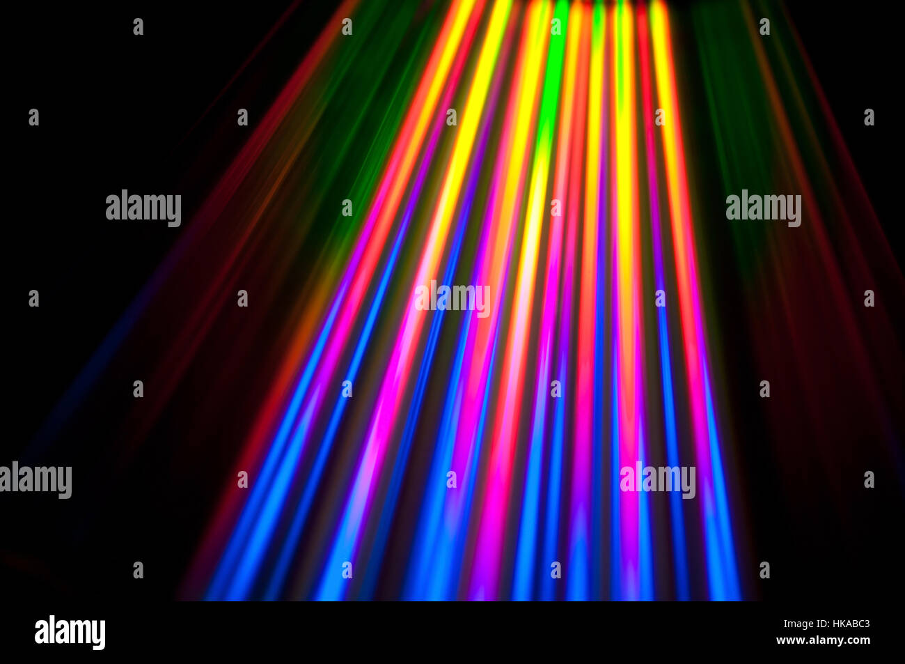 Light reflects from the surface of a cd. Stock Photo