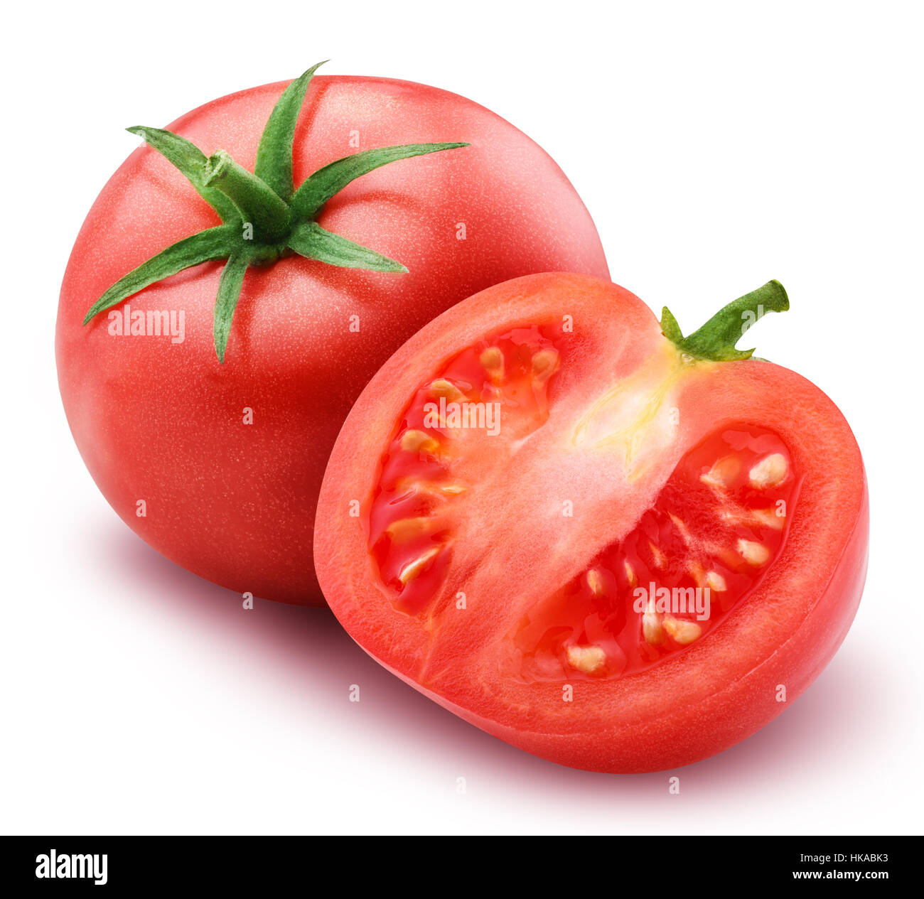 red tomato isolated on white background with clipping path Stock Photo ...