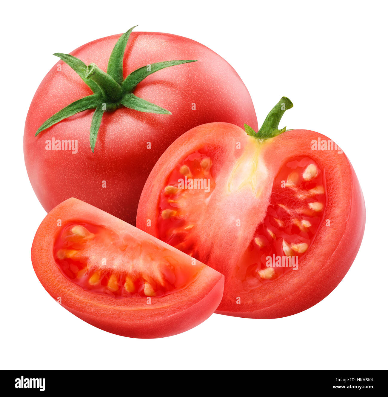 red tomato isolated on white background with clipping path Stock Photo ...