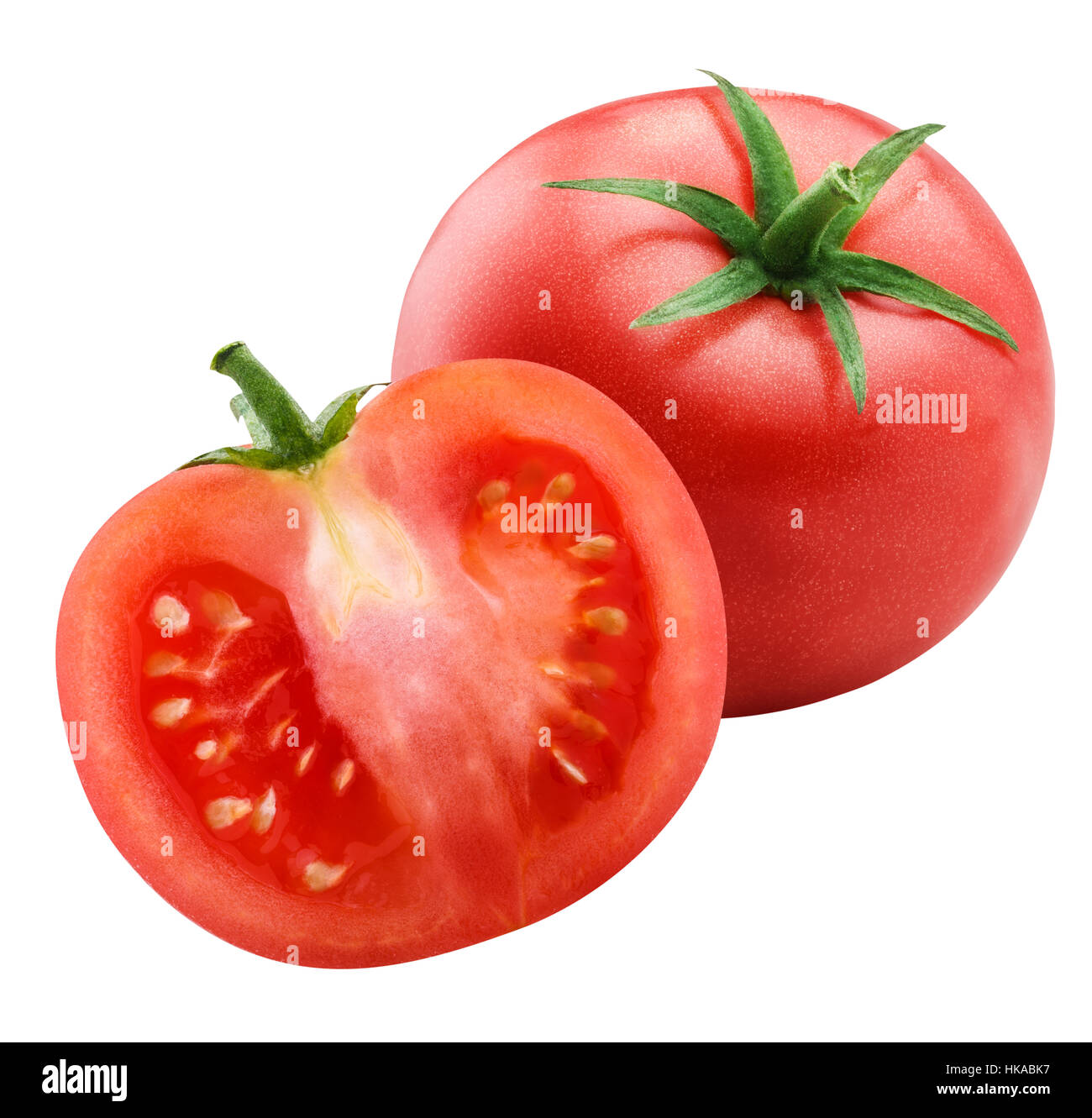 red tomato isolated on white background with clipping path Stock Photo ...