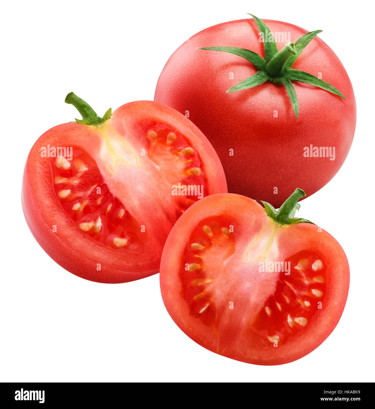 red tomato isolated on white background with clipping path Stock Photo ...