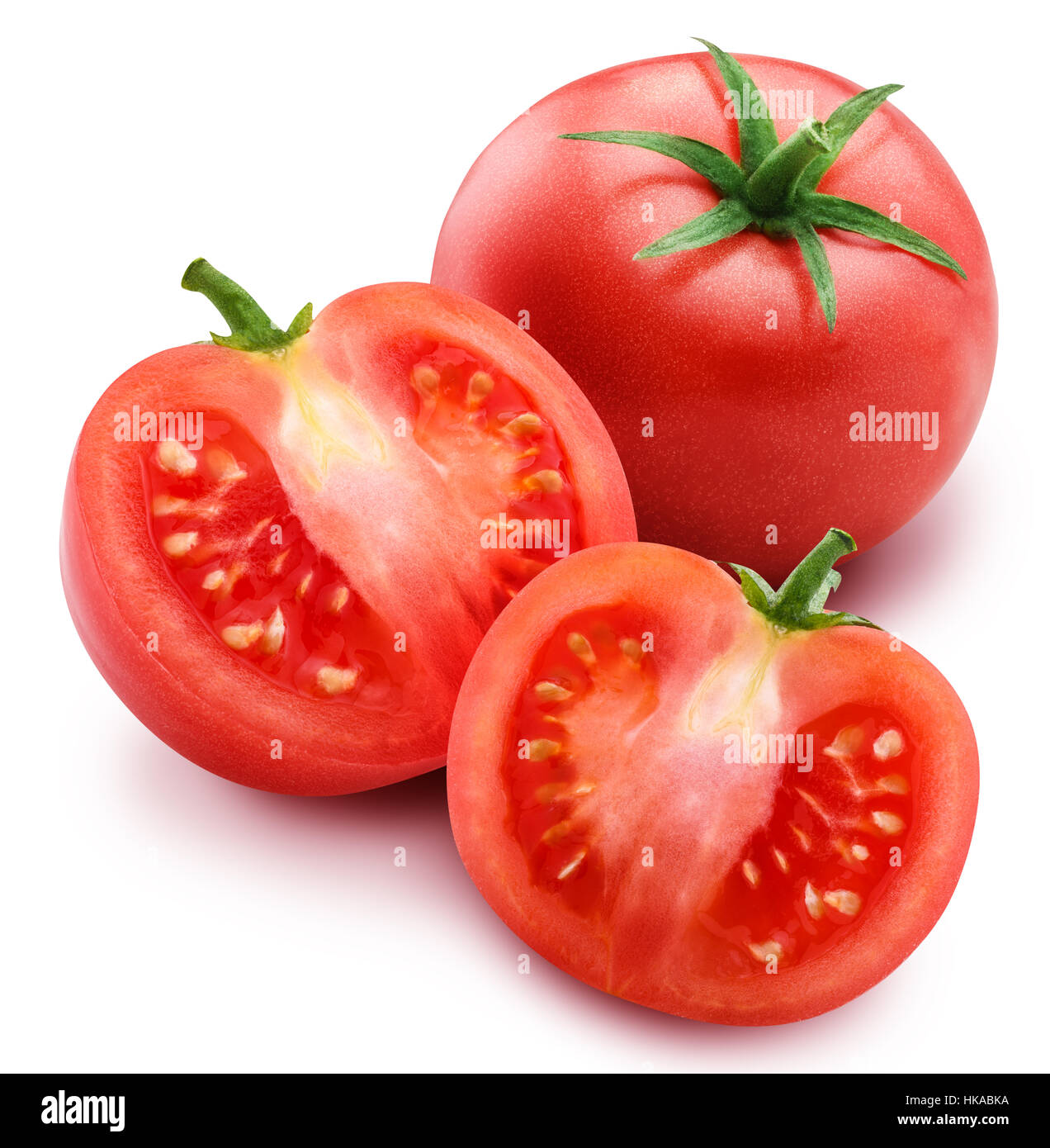red tomato isolated on white background with clipping path Stock Photo ...
