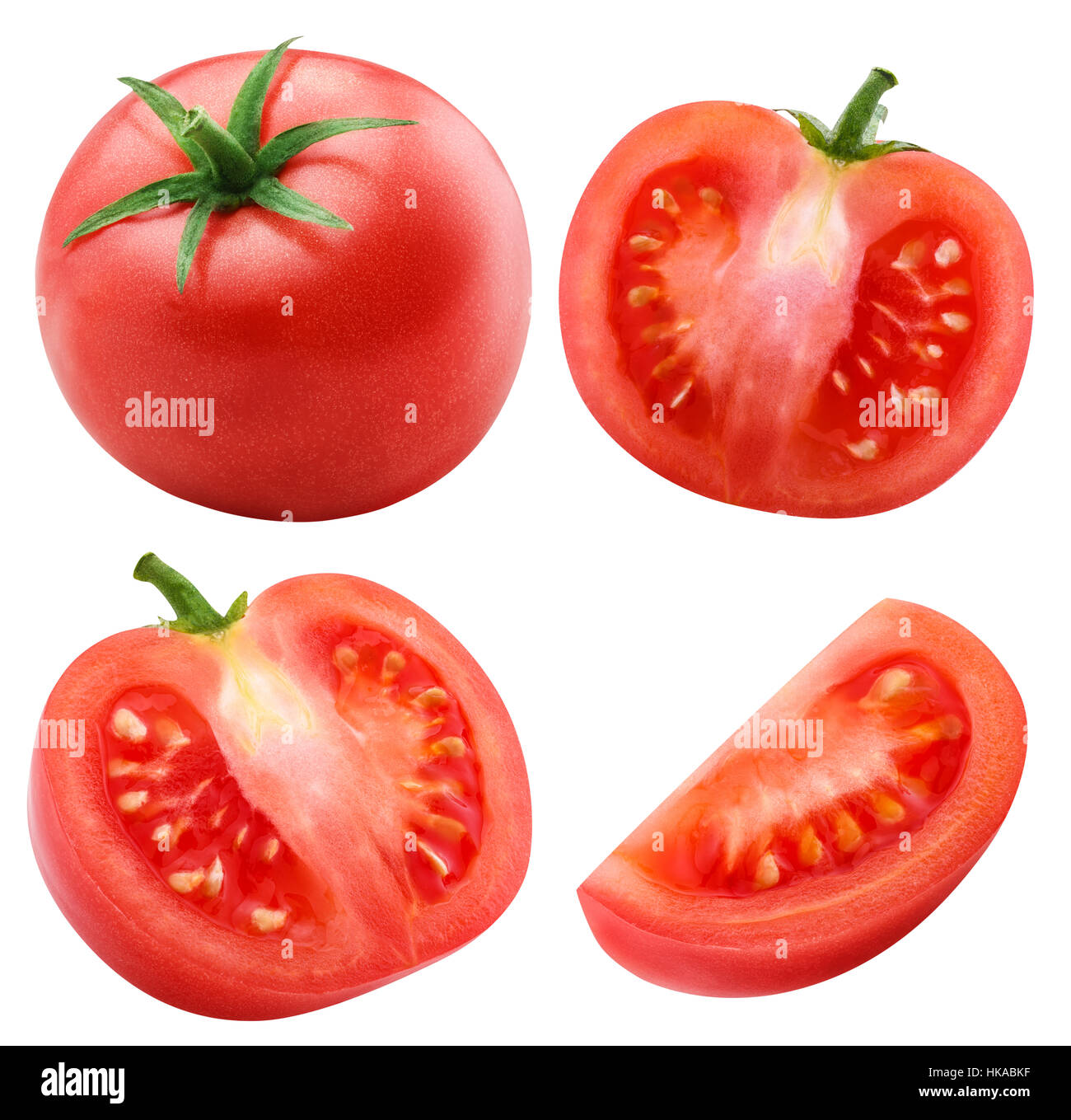 red tomato isolated on white background with clipping path Stock Photo ...