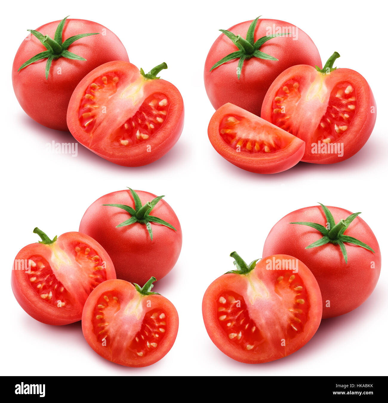 red tomato isolated on white background with clipping path Stock Photo ...