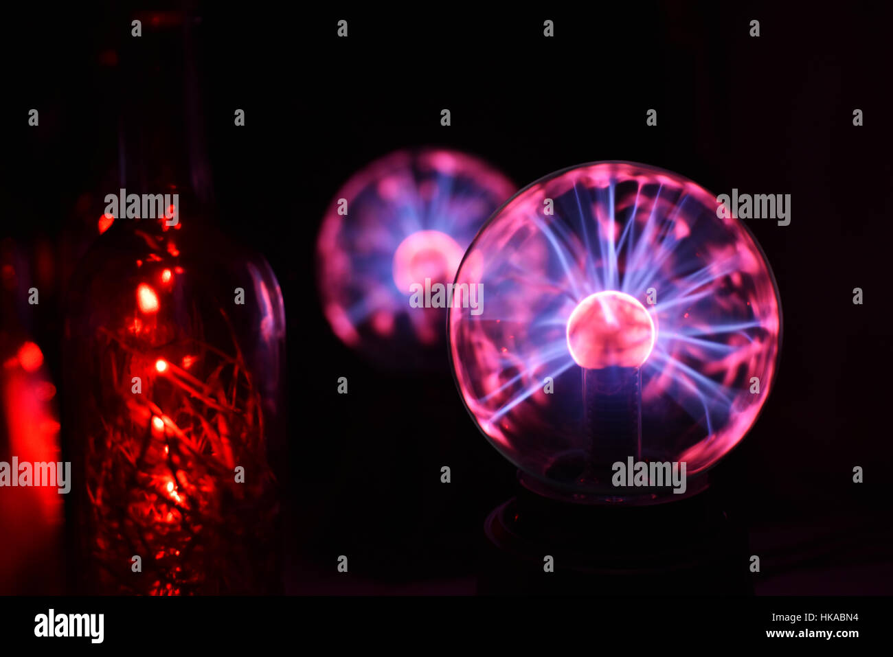 Electricity static fireball Stock Photo Alamy