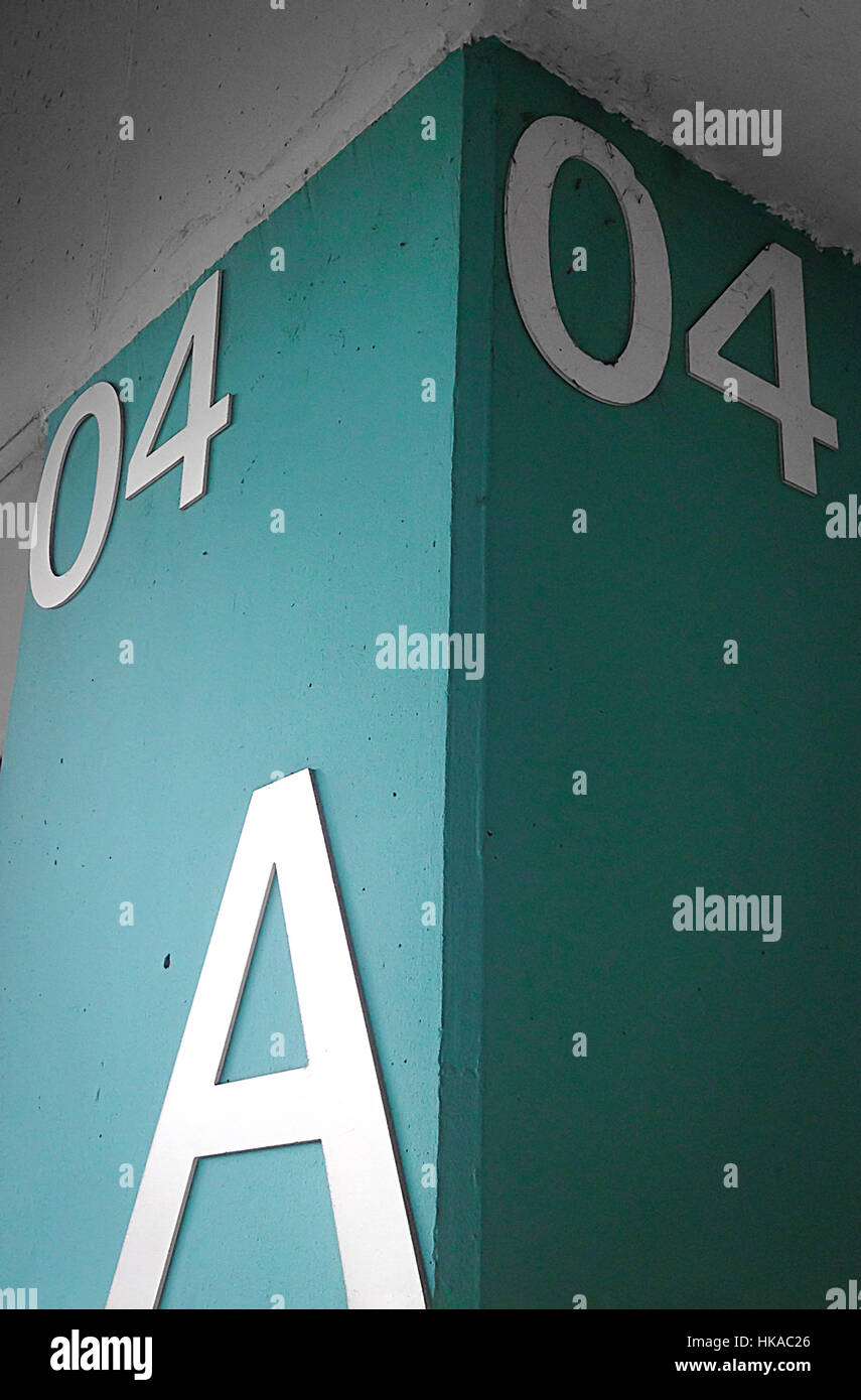 Letter at car park Stock Photo - Alamy