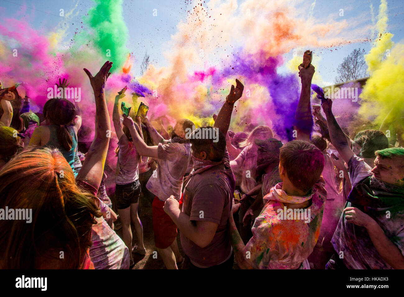 Holi festival background hi-res stock photography and images - Alamy