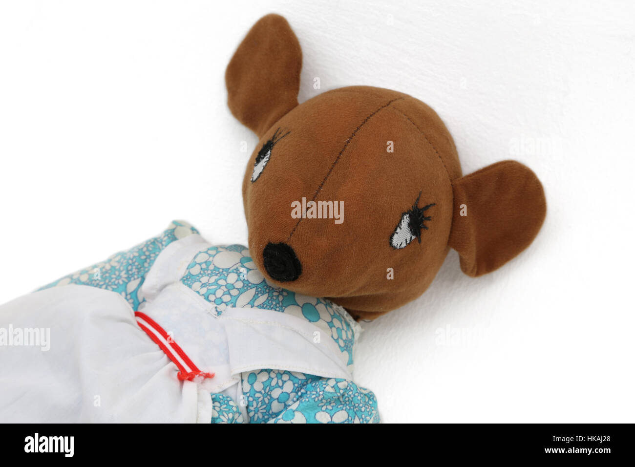 Handmade Soft Toy Mouse Stock Photo