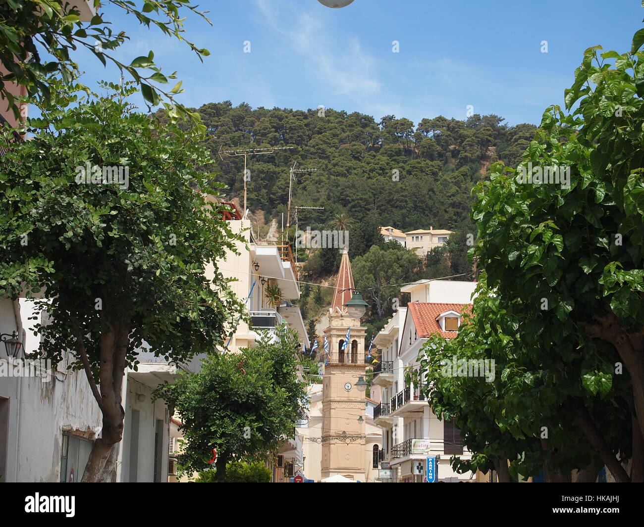 Colourful christian church in countryside of the island Stock Photo - Alamy