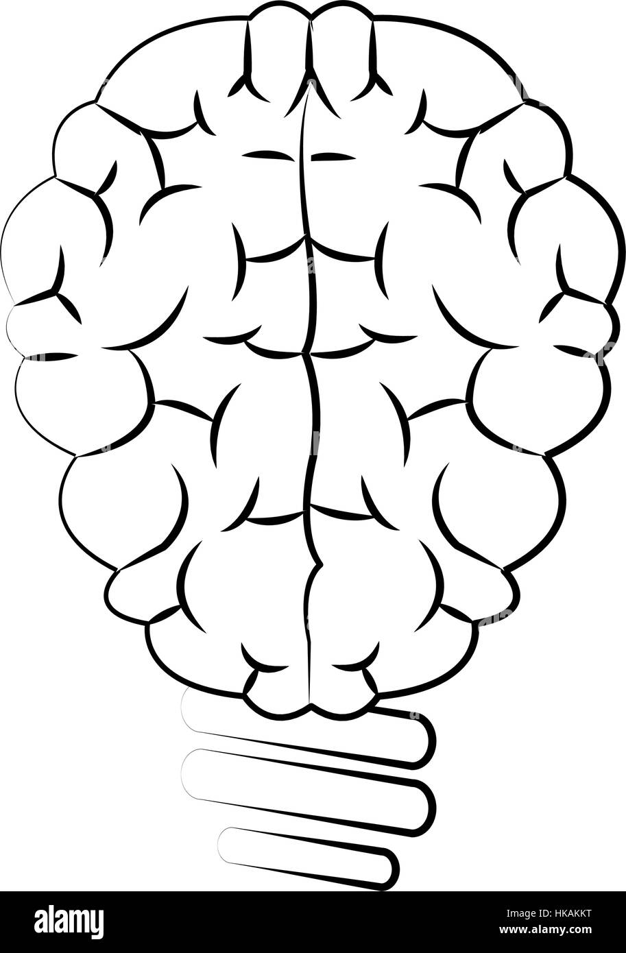 human brain design Stock Vector Image & Art - Alamy