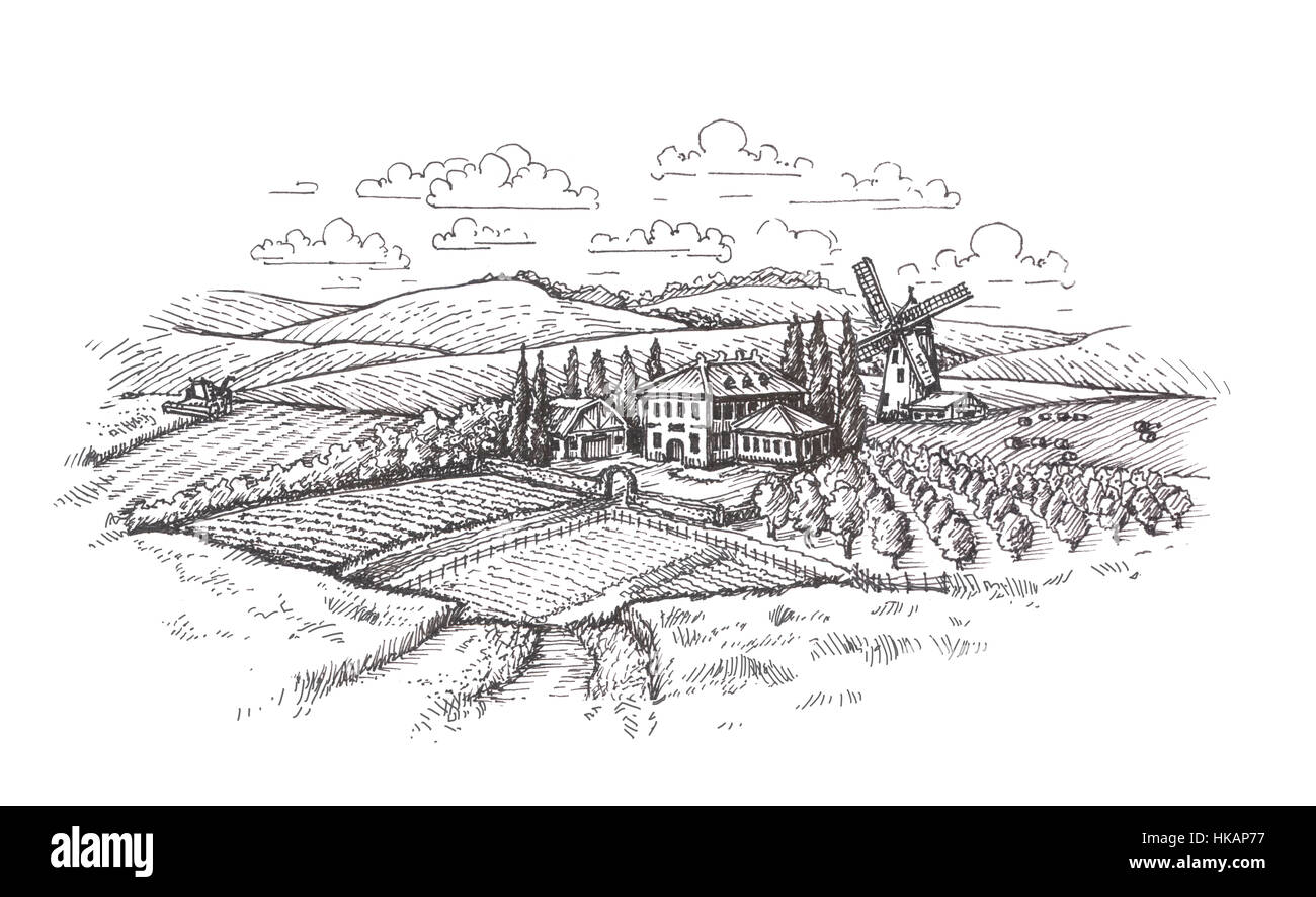 Vintage landscape. Farm, agriculture or wheat field sketch Stock ... for Farm Field Sketch
157uhy Vintage landscape. Farm, agriculture or wheat field sketch Stock ... for Farm Field Sketch
157uhy