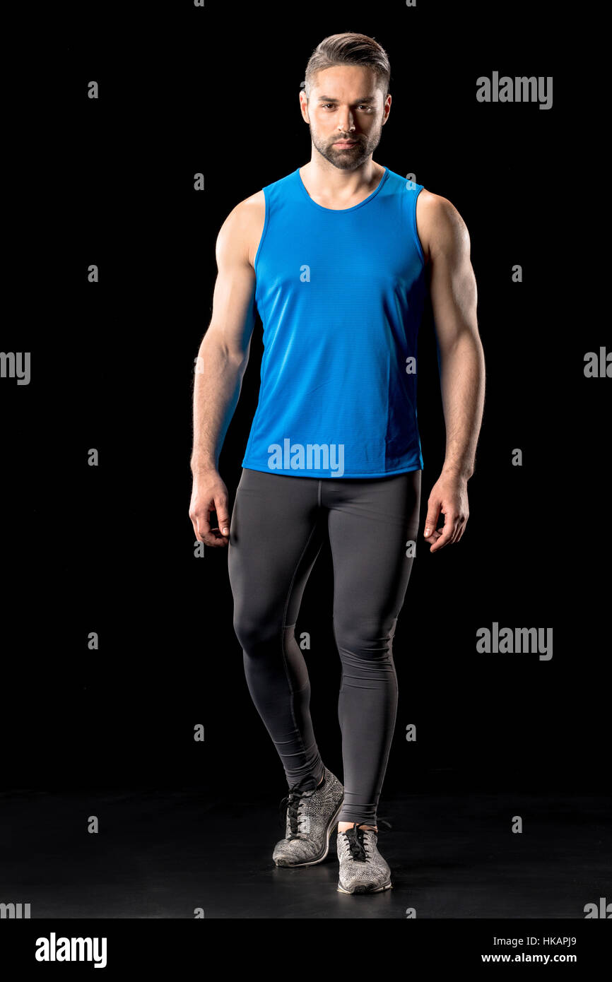 Athletic man in sportswear Stock Photo