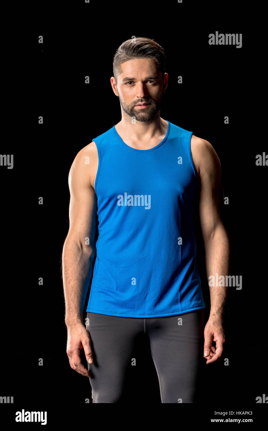 Athletic man in sportswear Stock Photo