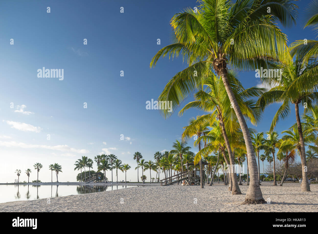 SAND BEACH REFLECTING POOL ATOLL MATHESON HAMMOCK COUNTY PARK MIAMI
