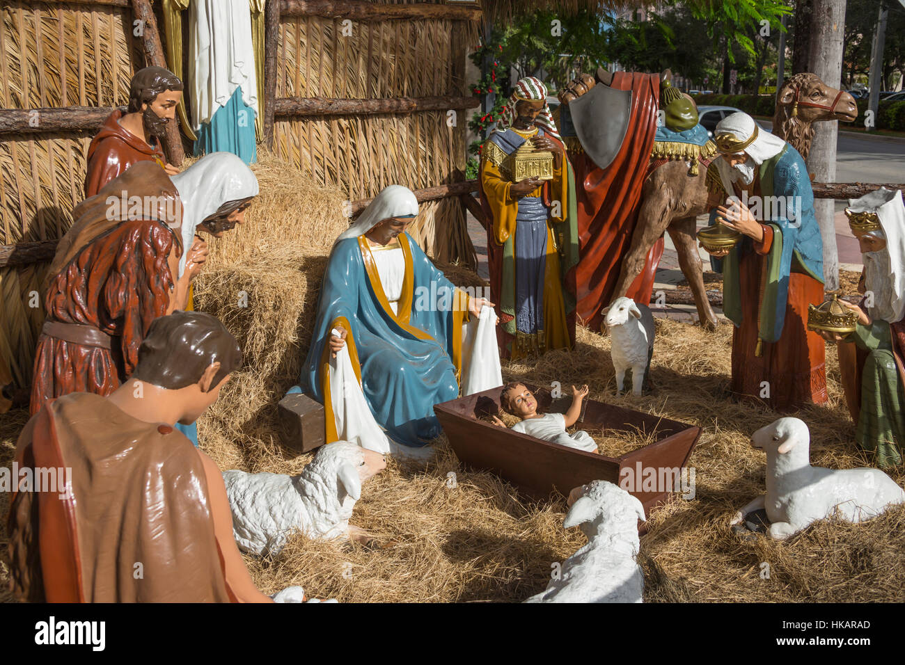 Shepherd with Lamb for wooden African Nativity Scene Set, Life size