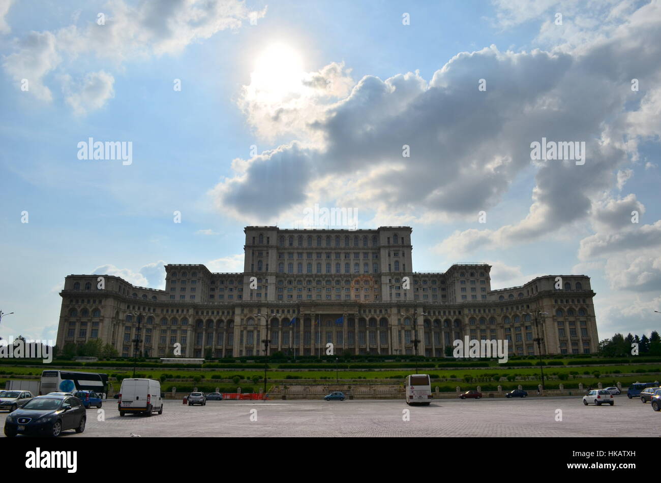 The Palace of the Parliament , Bucharest, Romania Stock Photo